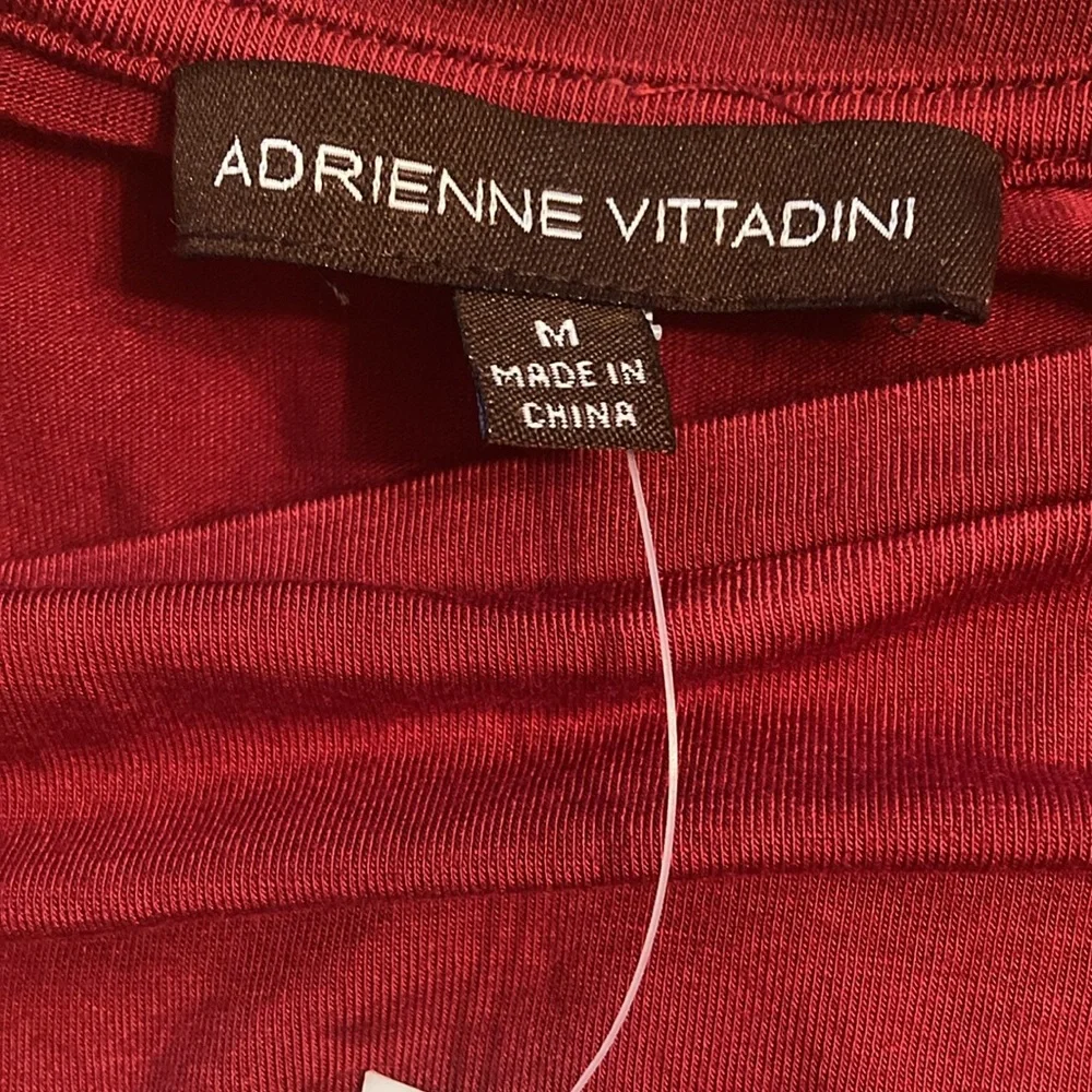 Adrienne Vittadini 3/4 Sleeve Ruffle Top Size M - Picture 4 of 7